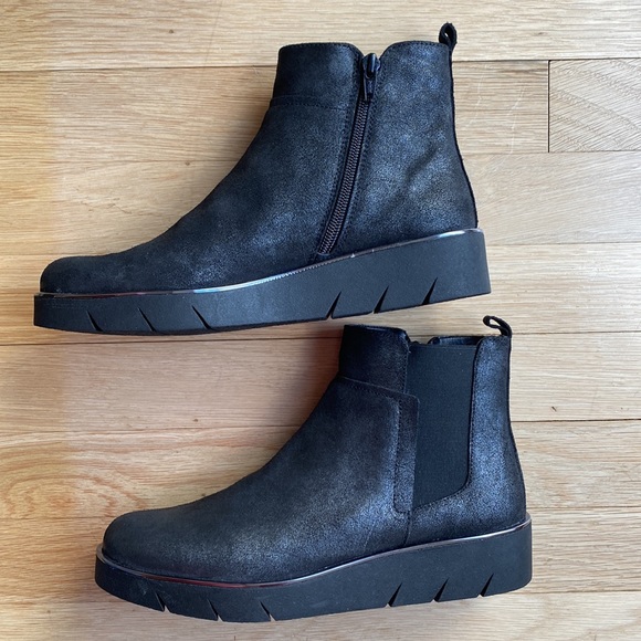 NWOT The FLEXX Womens Camden Black Graffio Chelsea Boots Size 7 - Picture 8 of 11